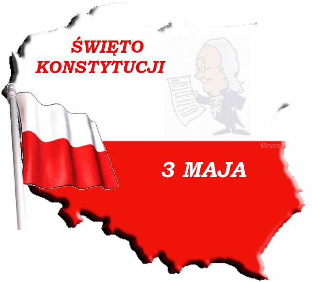 Flaga Polski Święto Konstytucji 3 Maja